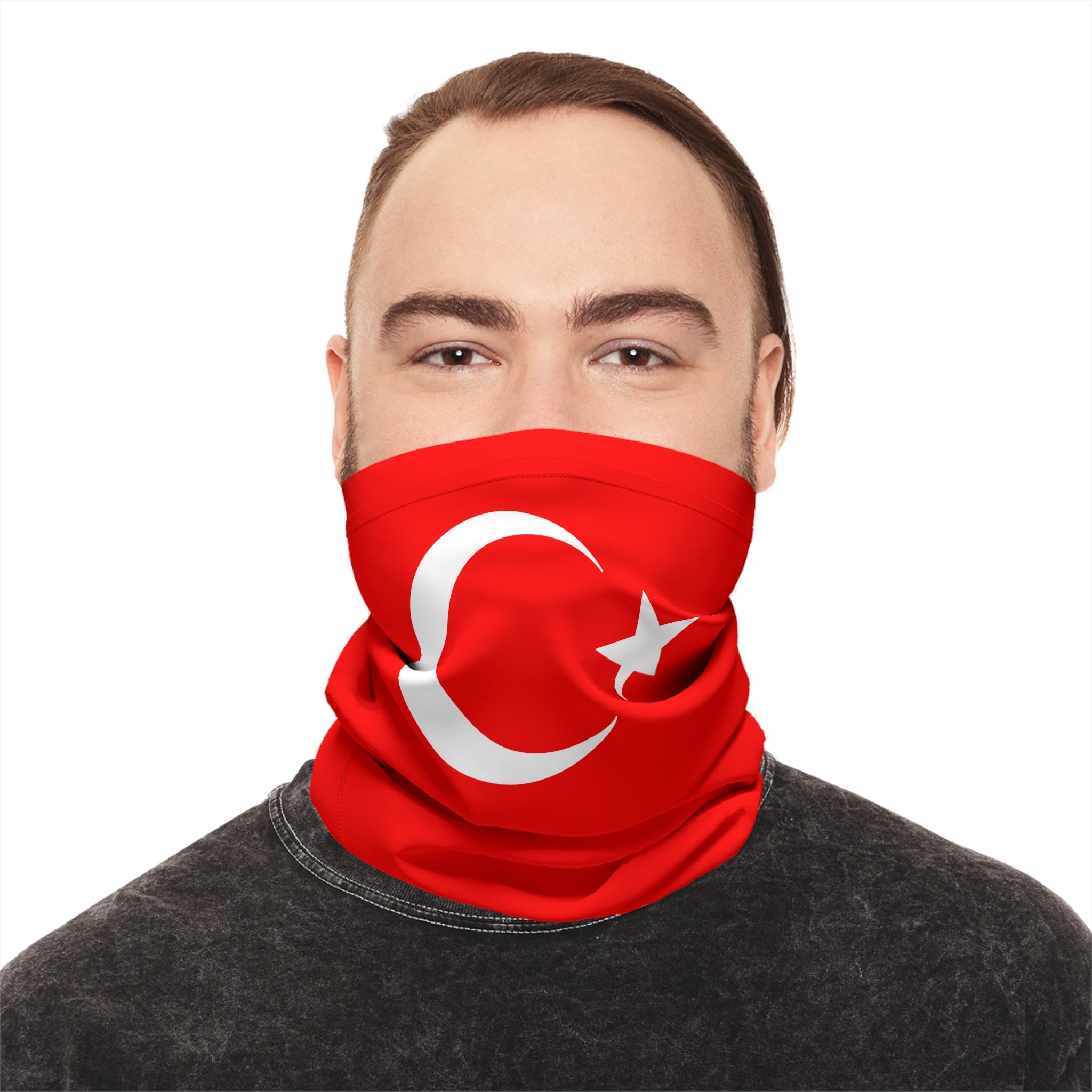 Türkische Nationalflagge Halstuch– Fußballfans Midweight Neck Gaiter