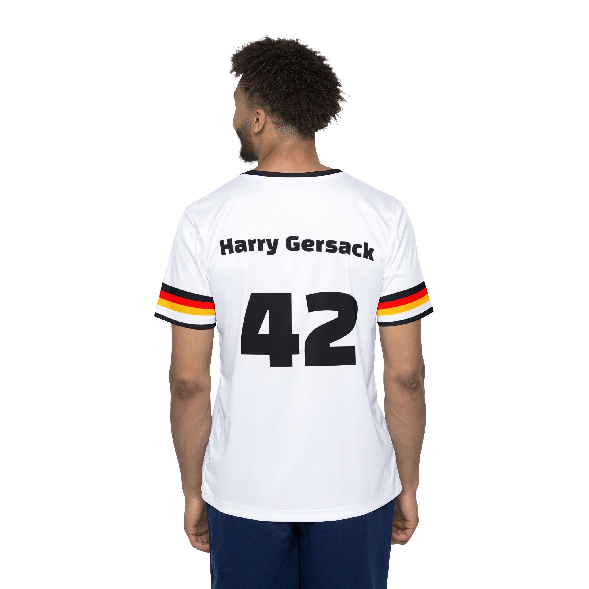 "Harry Gersack" Herren Fußballtrikot – Lustiges Deutschland Jersey