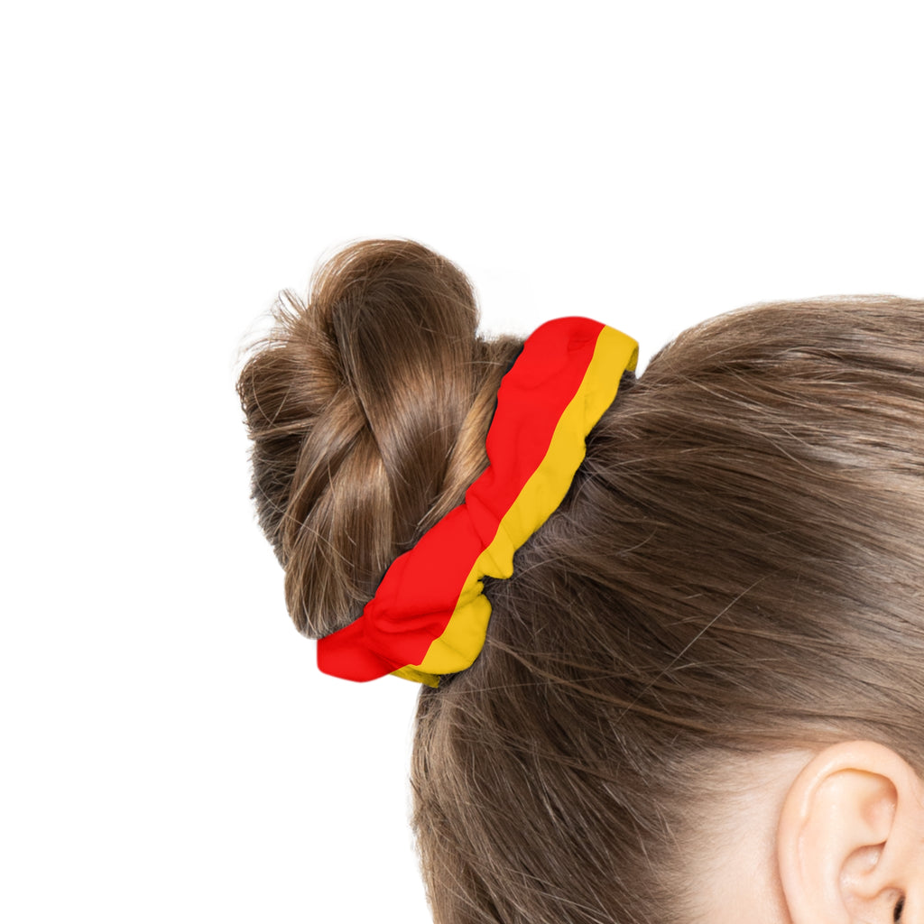 Scrunchie in den Farben der deutschen Flagge – Deutschland Fan-Haargummi