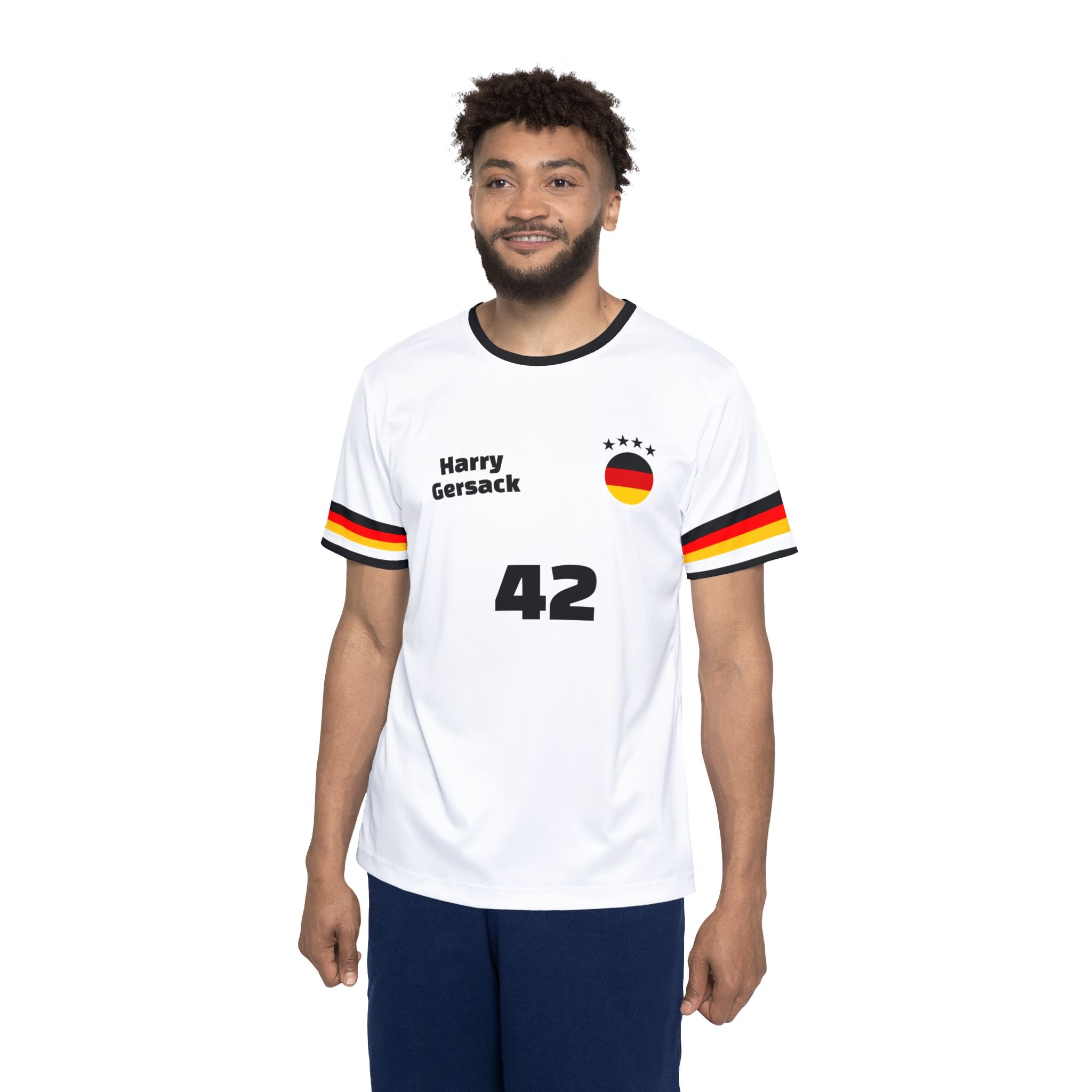 "Harry Gersack" Herren Fußballtrikot – Lustiges Deutschland Jersey