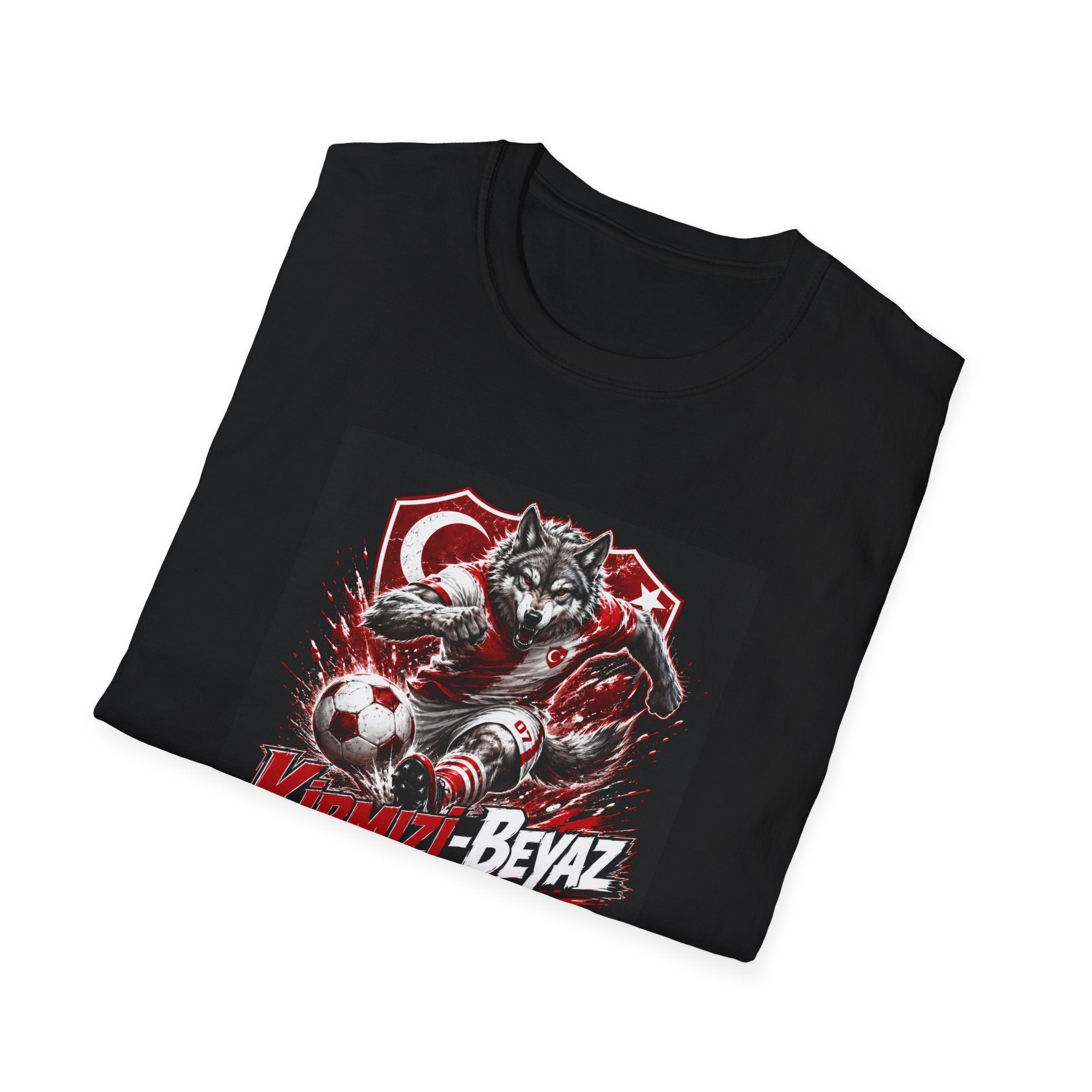 "Kırmızı Beyaz" — Türkische Fußballfans T-Shirt
