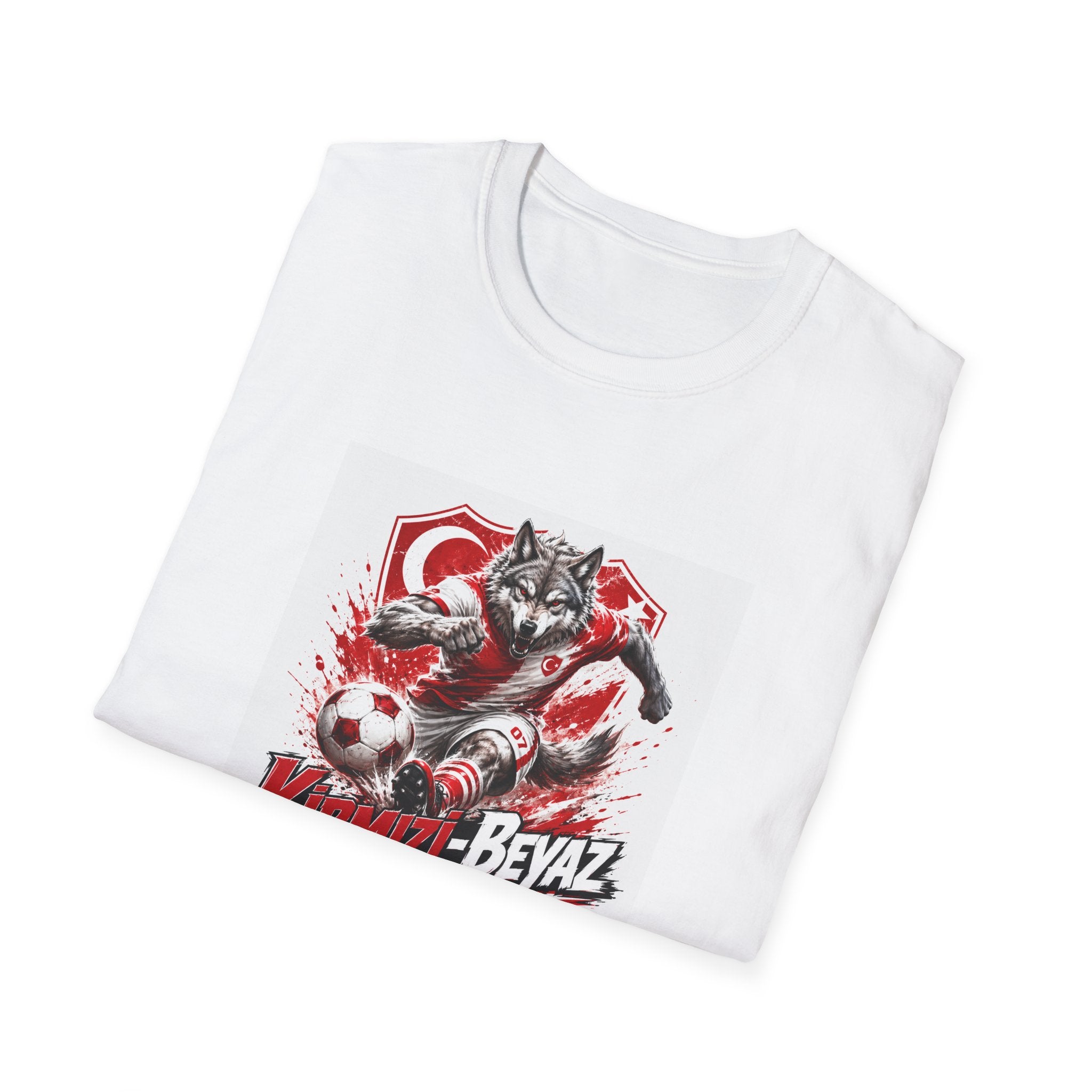 "Kırmızı Beyaz" — Türkische Fußballfans T-Shirt